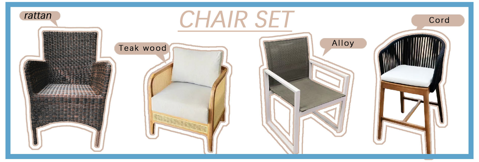 Chaises et chaises longues