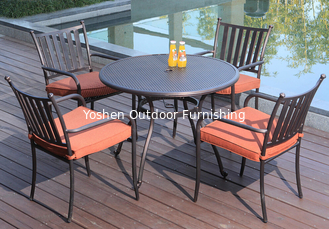 ensemble de tables de piscine en aluminium pour meubles d'extérieur-9071