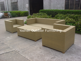 Meubles de jardin en osier canapé modulaire-1018
