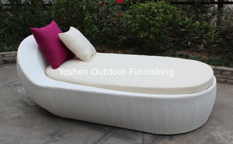 Chaise longue en rotin extérieur-16201
