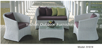 Couchette de jardin en rotin extérieur/couchette d'hôtel/couchette de patio-9181