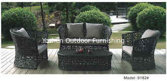 Couchette de jardin en rotin extérieur/couchette d'hôtel/couchette de patio-9182
