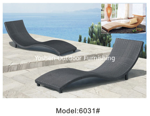Fabrique directe en gros lit de soleil mobilier extérieur fauteuil roulant-6031