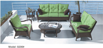 5 pièces de patio Sofa contemporain en résine avec coussin -9206