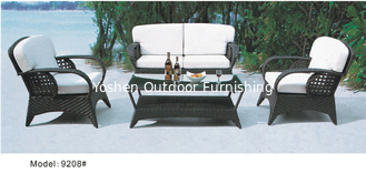 4 pièces de patio Sofa contemporain en résine avec coussin -9208