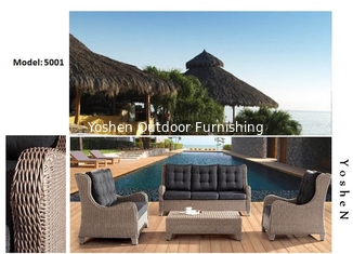 4 pièces - Meubles de maison canapé de luxe en rotin meubles d'hôtel canapé de patio meubles et chaises -5001