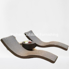 Chaise de jardin en rotin en extérieur, en écorce, en plastique, en résine, lit de plage, chaise longue, en extérieur...