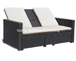 Lit de piscine en écorce de rotin en extérieur Chaise de piscine en résine Chaise solaire fauteuil basculant fauteuils de salon de piscine---6132