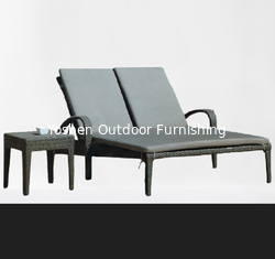 Hôtel de plage résidence de piscine mobilier extérieur lit solaire jumeau fauteuil en plastique extérieur fauteuil de salon de luxe---6241