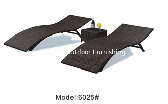 Vente à chaud meubles de club de plage en écorce de rotin fauteuil roulant dans la piscine fauteuil-lit --- 6025