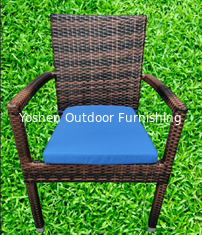 Chaise de jardin en aluminium en plastique en rotin de wicker