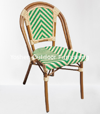 Ensemble de meubles d'extérieur en aluminium en bambou en forme de jardin Chaise en osier en rotin Chaise de restaurant extérieur---6202