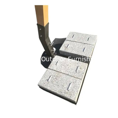 152 kg 4 pièces lourdes de service extérieur jardin de plage patio parapluie parapluie support de base de granit---2038A
