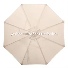 10 pieds Parasole beige de remplacement Couvre 8 côtes Marché Patio Parapluie Canopy Couverture toile pour parapluies extérieurs
