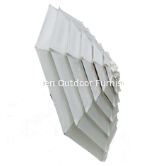 10 pieds Parasole beige de remplacement Couvre 8 côtes Marché Patio Parapluie Canopy Couverture toile pour parapluies extérieurs