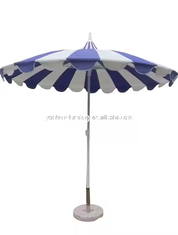 8.5 pieds de durable en acier inoxydable poule parapluie blanche pagode légère pagode parapluies extérieurs parasol-3099