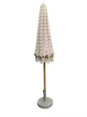 Parapluie de 9 pieds pour le marché commercial Tassel Macrame Parasol