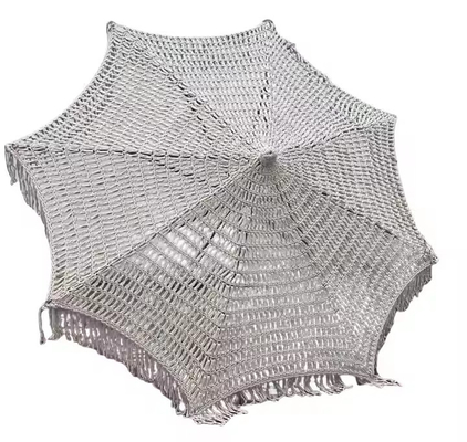 Parapluie de 9 pieds pour le marché commercial Tassel Macrame Parasol
