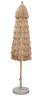 Hôtel de villégiature de style hawaïen parapluie synthétique en roseau de palme de feuilles de jardin parapluie de paille parapluie de plage en verre