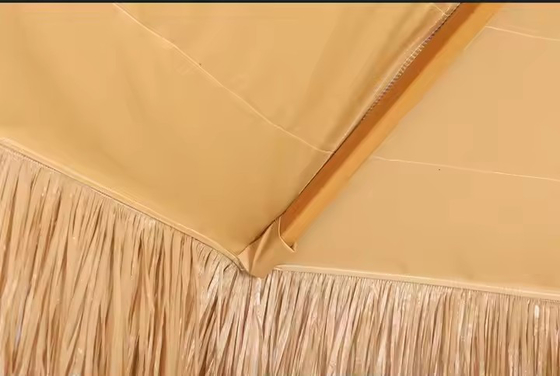 Hôtel de villégiature de style hawaïen parapluie synthétique en roseau de palme de feuilles de jardin parapluie de paille parapluie de plage en verre