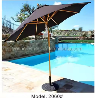 Parasol de plage extérieur avec poteau en aluminium, parasol, parasol, parasol