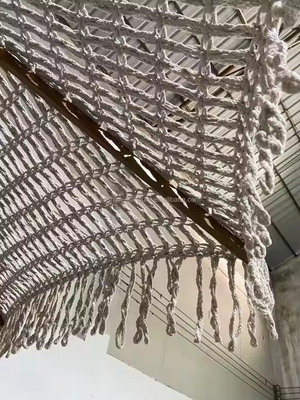 Hôtel de 9 pieds Tassel Beach Parapluie Frange Parapluie Marché mondial Cotton Rope Tissé Crochet Tassel Canopy Parapluie