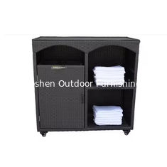 Armoire à serviettes de piscine Résistant à l'eau Serveur de serviettes sans roues Organisateur de stockage à la piscine