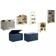 Décoration de piscine extérieure Coffret de rangement de jardin en résine de vigne élégant Boîtes de rangement en rotin et rangement de patio