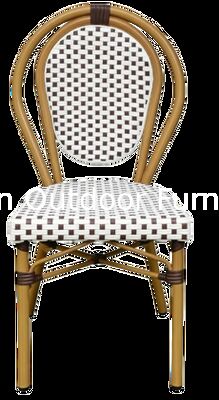 Chaise de piscine d'extérieur empilable, résistante aux intempéries et imperméable, design de style français pour piscine, jardin, hôtel