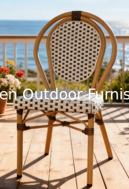 Chaise de piscine d'extérieur empilable, résistante aux intempéries et imperméable, design de style français pour piscine, jardin, hôtel