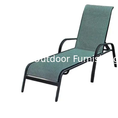 -2023 tissu en maille moderne Chaise longue en aluminium pour le côté de la piscine -6061
