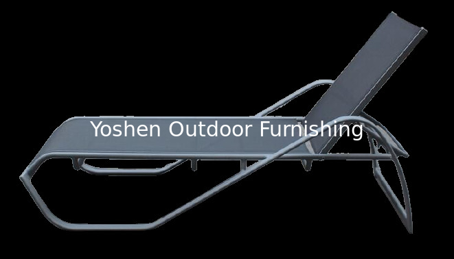 En aluminium, cadre à enchevêtrement, ligne de texte en tissu, côté piscine, lit de jour, chaise longue --- YS5740
