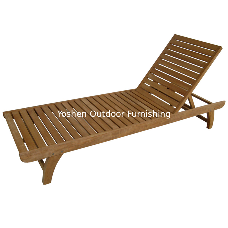 Fabrique de meubles de piscine en bois chaise de piscine de plage lit de plage chaise extérieure en bois fauteuil---6235