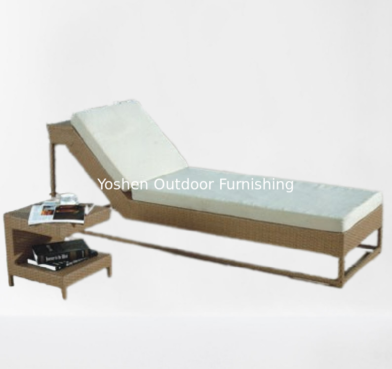 Ensemble de meubles de patio de jardin en rotin en étrier en extérieur fauteuil salon en aluminium fauteuil de plage fauteuil de piscine hôtel---6101