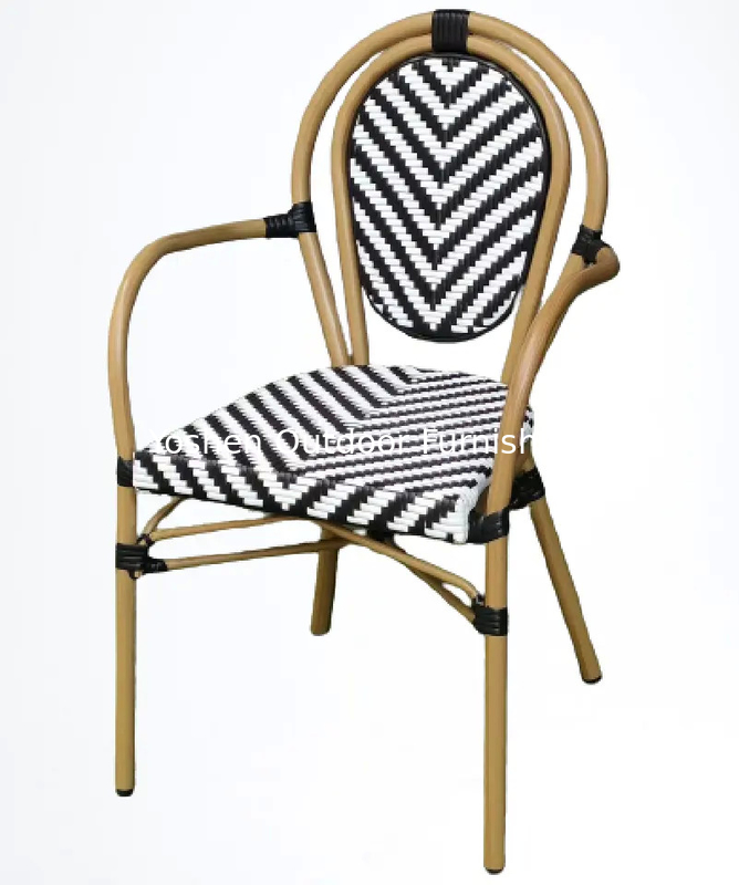 Meubles d'extérieur en bambou balcon d'hôtel de luxe de station balcon de jardin en bambou Chaises de jardin en bambou chaises à empiler extérieures en bambou---YS5615