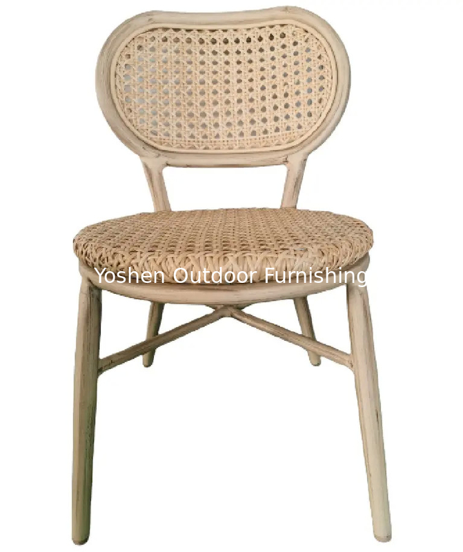Hôtel étoile haut de gamme mobilier extérieur de luxe chaise en aluminium look de bambou table de jardin et des chaises ensemble---6099
