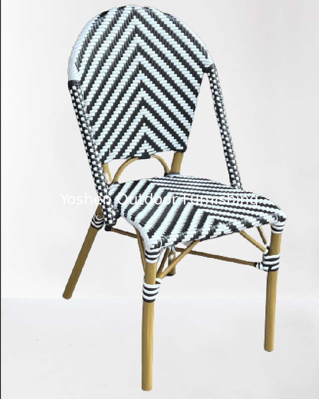 Meubles de balcon en aluminium extérieur Bambous regard jardin Ratan écorce Chaise chaises de patio---6203