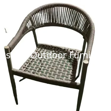 Foshan Yoshen Meubles de balcon Chaise à corde meubles de jardin en aluminium chaises de patio extérieures---6207