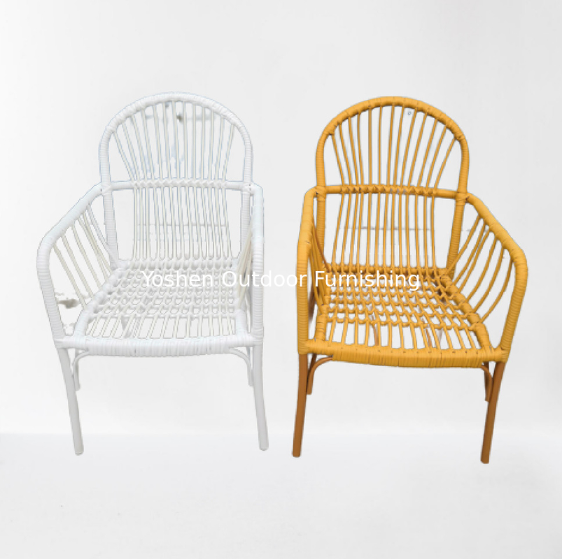 Meubles d'extérieur en rotin en plastique de haute qualité pour balcon, terrasse, patio, chaises extérieures, chaises extérieures...
