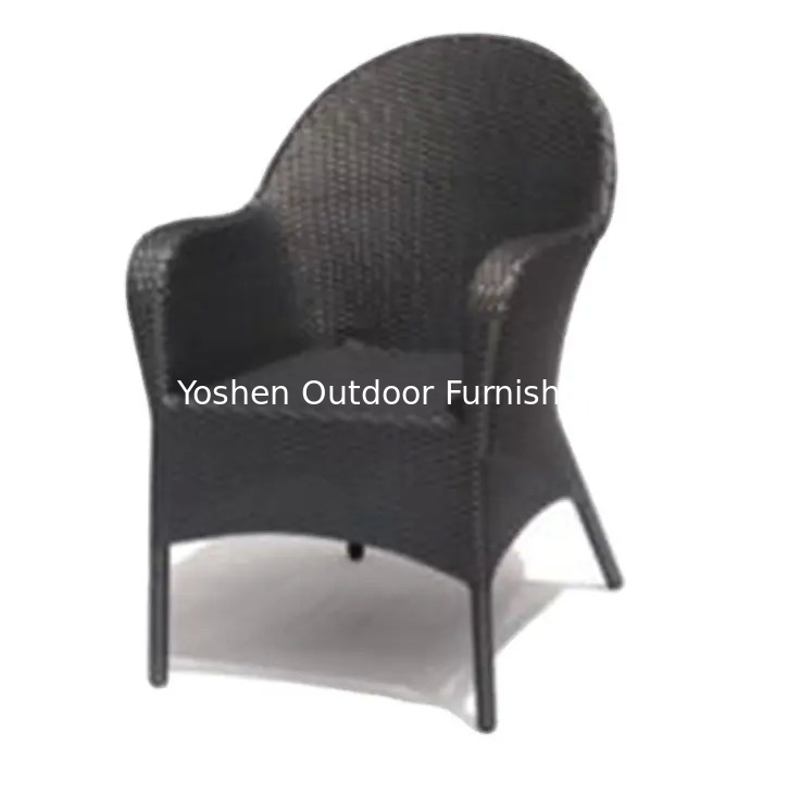 Chaise de lecture de bibliothèque en plastique en écorce de rotin meubles de maison balcon salon chaise de lecture confortable---YS4549