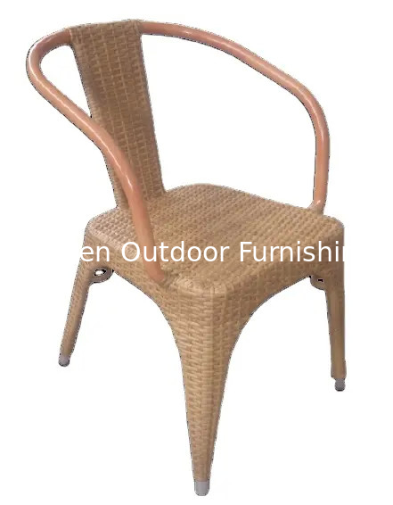 Chaise de panique extérieure en écorce de rotin en plastique, chaise de jardin, patio, chaise en poly resine, chaise de restaurant extérieur, chaise de café---YS5702
