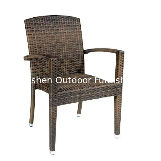 Chaises de plage en aluminium résistant aux UV étanches en gros chaise de terrasse empilable chaise en coton chaise en plastique ratan --- YSC001