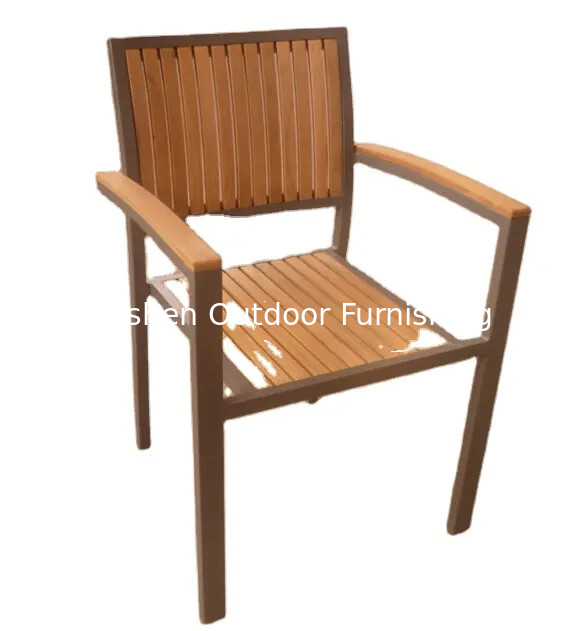 Hôtel de jardin extérieur, station de loisirs, meubles en teck, accoudoirs en teck, chaises de jardin en teck, chaise en bois massif en teck ---YS5701