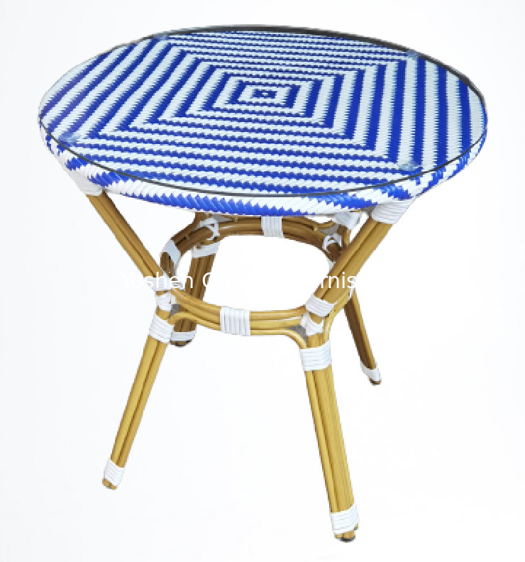 Table et chaise en plein air, meubles de jardin en rotin, table à manger, table de plage, imperméable à l'eau...