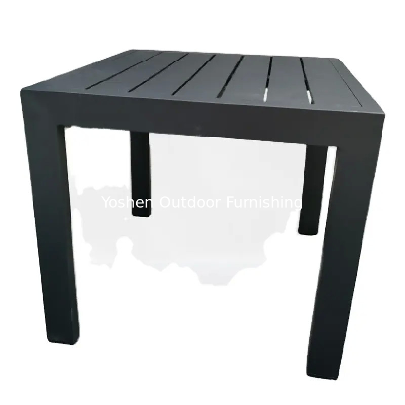 Qualité bas prix bon prix petite table de café moderne table à manger sur mesure hôtel Aluminium Tables extérieures---6908