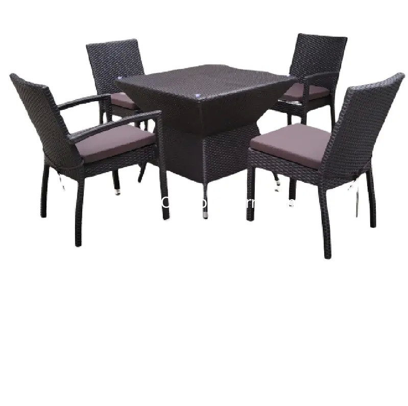 Vente chaude bon prix salle à manger extérieure moderne ensemble de table de patio tables et chaises de restaurant---6231