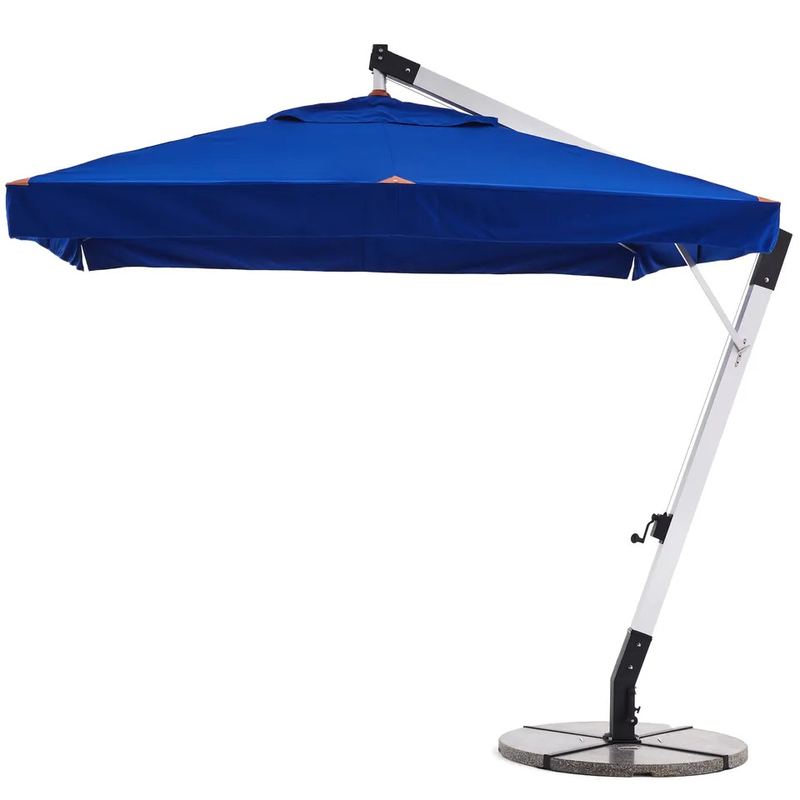 Parapluie à haute résistance à l'air extérieure, large, carré, en porte-à-faux, parapluie à frange---2091M4