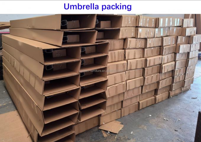 Parasol de plage de villégiature en macramé crochet de 9 pieds, pompons, parasol à auvent tissé, parasol à franges en macramé 12