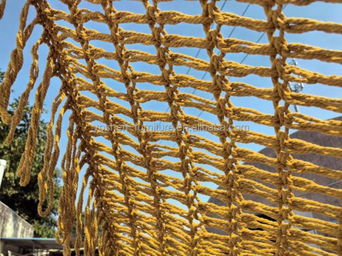 9 pieds jaune INS Trend Resort parapluie parapluie tissée à crochet parapluie Tassel Macrame 5