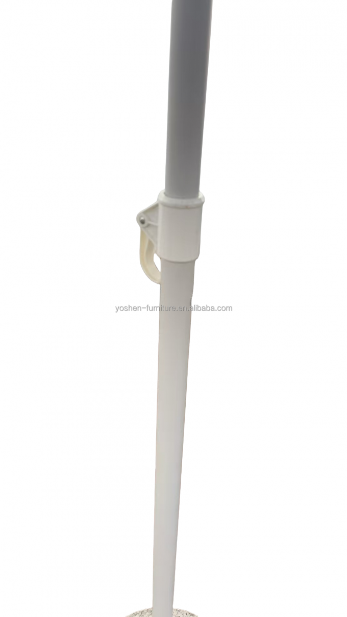 8.5 pi Poteaux en acier inoxydable durable Parapluie blanche Pagode Poids léger Pagode Parapluie extérieure 5